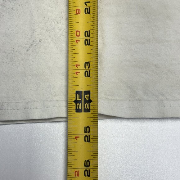 Y2K Style Grunge Cross Shirt Mens Small White Short Sleeve - Picture 15 of 16